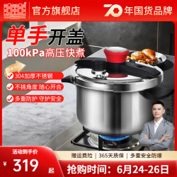 双喜 防爆 高压锅  不锈钢升级款 22cm 4L 304不锈钢 20.1-22cm 3.1-4L