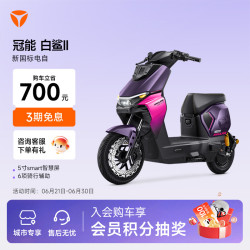 雅迪 冠能白鲨二代 电动自行车 门店自提