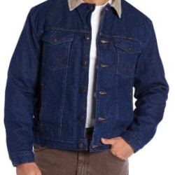 Wrangler 男式常规毛毯内衬牛仔夹克