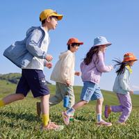 马骑顿 男童夏季新品网眼拼接透气轻薄凉感户外防晒服外套 浅紫 170