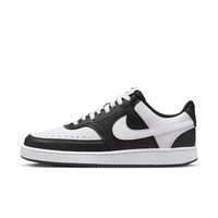 NIKE 女式 W Court Vision Lo Nn 运动鞋, 黑白色