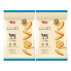 格力高 零食夹心饼干棒 小圆饼芝士海盐味15g*2袋