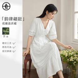 DUIBAI AN大码系列 女士度假风V领连衣裙 2026