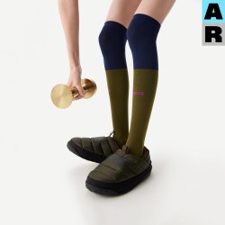 Almond Rocks AR跑步运动压力袜专业压缩过膝袜骑行袜户外徒步跳绳飞机长筒袜女