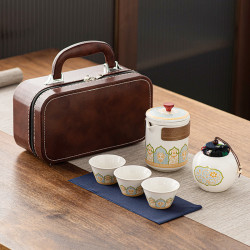 简尚恩 便携式功夫茶具 1壶3杯+收纳包