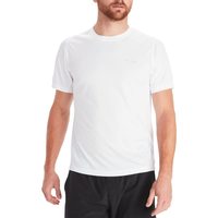 MARMOT 适合成人 男性 运动T恤 Marmot 男士 Windridge 短袖衬衫 圆领 短袖 标准版型 White Large