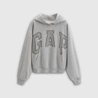Gap 女装 秋季款 印花logo宽松连帽堆堆袖卫衣 795527