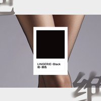 绫 天生丝滑绫lingerie「绝」3D超薄舒爽丝滑性感T裆显瘦美肤遮瑕连裤袜丝袜 Black黑色 1条 M 码-3D-黑标