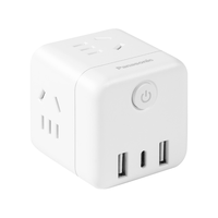 松下 WHSC220423W 20W快充 USB插座转换器 四位总控