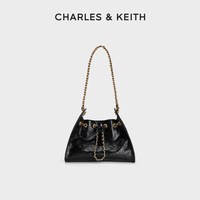 CHARLES & KEITH 女士菱格链条水桶包 CK2-10671894
