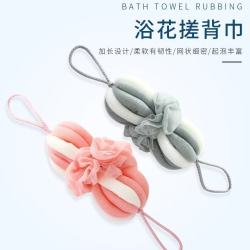 大号南瓜沐浴球可拉伸浴球搓背神器