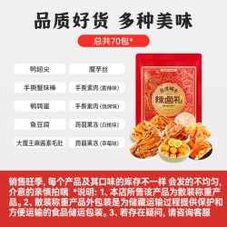盐津铺子 辣卤零食大礼包 70包 袋装