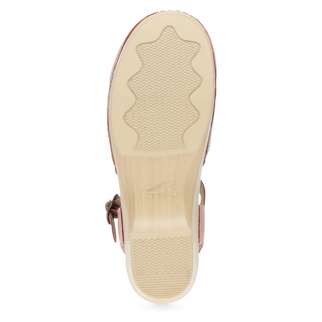 dansko 女士包趾玛丽珍鞋 轻盈足弓支撑 耐用PU外底 舒适休闲凉鞋 花瓣 6.5-7 US