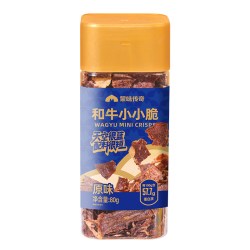 小奶花 和牛小小脆 牛排薄脆 牛肉脆片 原味 80g