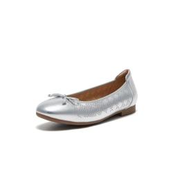 Bata 女士浅口单鞋 蝴蝶结软底奶奶鞋