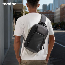 tomtoc Recycled Collection系列 男士斜挎包 A54-A1D1 曜石黑 M