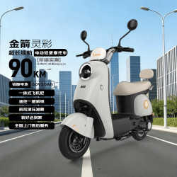 金箭 电动摩托车灵彩60V20AH铅酸电池长续航800W大动力灵动踏板电摩电动车 独角兽