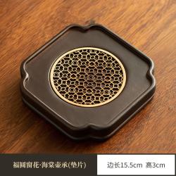 灵沐 景德镇手工家用海棠壶承