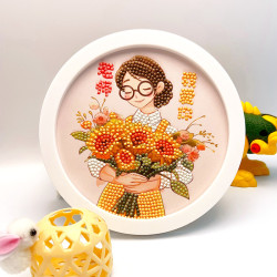 DIY玩具 儿童手工粘贴摆台相框 送老师礼物贴画