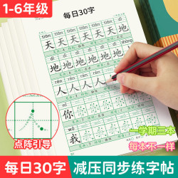 书行小学1-6年级点阵每日30字笔画偏旁达人专属