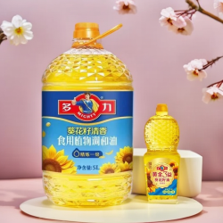 多力 葵花籽清香植物调和食用油5L+营养食用油238ml
