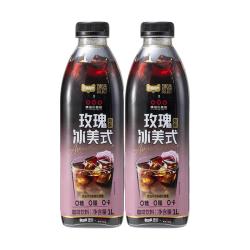 隅田川咖啡 猫超臻选即饮咖啡隅田川玫瑰美式咖啡饮料1L*2瓶装冷萃无糖