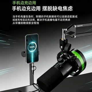 得胜 GX5 USB/XLR双接口 黑色 悬臂支架款 电容麦克风