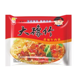 豫竹 香辣牛肉面 52g*10包 整箱袋装