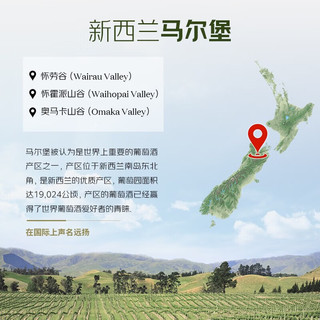 卡特琳娜之声 海岸线长相思干白葡萄酒 750ml 单支装