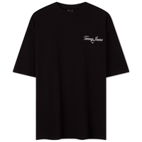 TOMMY HILFIGER 平纹针织签字体 男士短袖T恤