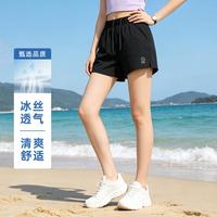 WHOLE EARTH 夏季女士三分短裤网球羽毛球运动骑行健身户外亲肤舒适百搭短裤