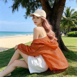 PPGE 夏季男女款情侣外套遮阳薄款皮肤衣直筒休闲户外时尚开衫运动上衣
