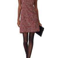 ADAM Lippes Collective 女式连衣裙 Tweed Sheath Red 4