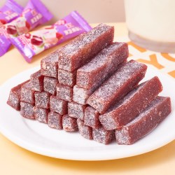 纽贝赞 酸奶西梅山楂果肉条 500g 蜜饯果干