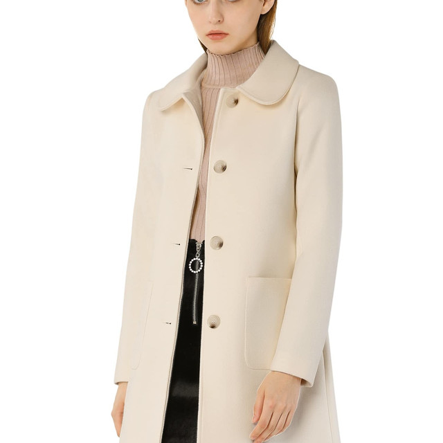 Allegra K 女士风衣轻便Pea Coat X-Small