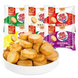 米多奇 烤馍片馍丁多口味烤香馍片馒头片饼干零食小吃整箱散装批发