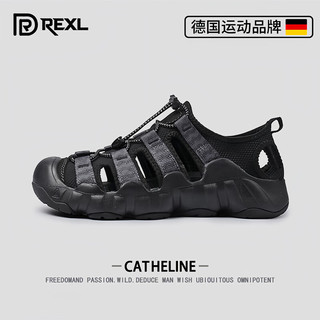 REXL 速干防滑 黑色 38码 溯溪鞋