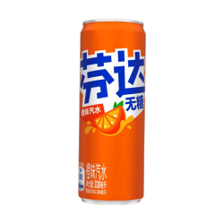可口可乐 汽水碳酸饮料330ML*6罐装 芬达无糖6罐