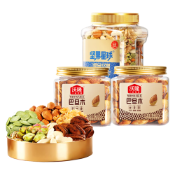 沃隆 混合坚果800g+巴旦木211g*两罐