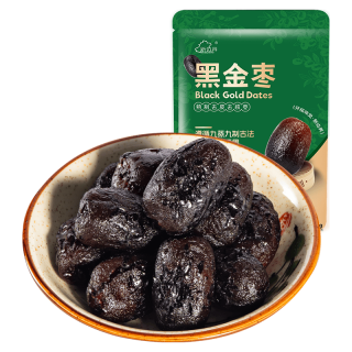 新边界 九蒸九晒黑金枣 500g 去皮去核灰枣