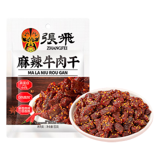 张飞 麻辣牛肉干 香菇笋丁 50g 袋装