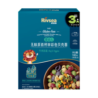 禾泱泱 婴幼儿无麸质彩色贝壳面 牛肉彩蔬味 180g 宝宝辅食面条