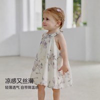 巴厘小猪 亚麻天丝女童连衣裙