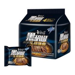 康师傅 黑胡椒牛排味方便面104g*4包