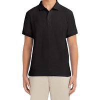 IZOD 男式 polo衫 短袖皮克polo衫 有领 短袖 经典版型 Black-001 尺码40-41
