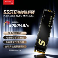 百亿补贴：长城 GS510 512GB M.2固态硬盘SSD台式机笔记本硬盘NVMe PCIe4.0