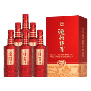 泸州老窖 泸州传奇 醉禧庆 纯粮食浓香型白酒 52度500ml*6瓶