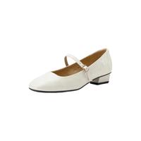 Bata 拔佳 羊皮粗跟浅口玛丽珍女单鞋