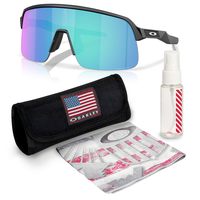 Oakley 欧克利 SUTRO LITE S OO9496 矩形太阳镜,带官方眼镜套装, 哑光黑色镜框 | Prizm 蓝宝石镜片