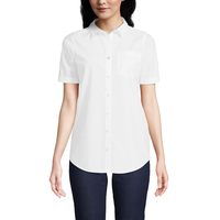 LANDS' END 女式短袖免烫衬衫